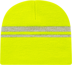 Cap America IK58 Reflective Beanie Safety Yellow Safety Yellow / One Size Fits Most