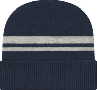 Cap America IK59 Reflective Knit Cap with Cuff Beanie Navy Navy / One Size Fits Most