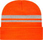 Cap America IK59 Reflective Knit Cap with Cuff Beanie - Safety Orange - Safety Orange / One Size Fits Most