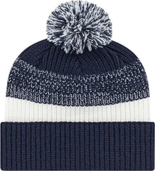 Cap America iK61 Heavy Ribbed Knit Cap with Cuff Beanie Navy White Navy White / One Size Fits Most