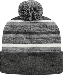 Cap America IK65 Fleece Lined Knit with Cuff Beanie Dark Heather Heather White Dark Gray Gray / One Size Fits Most