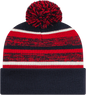 Cap America IK65 Fleece Lined Knit with Cuff Beanie Navy Red White Navy Red / One Size Fits Most