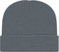 Cap America iK70 In Stock Waffle Beanie with Cuff Slate Dark Gray / One Size Fits Most