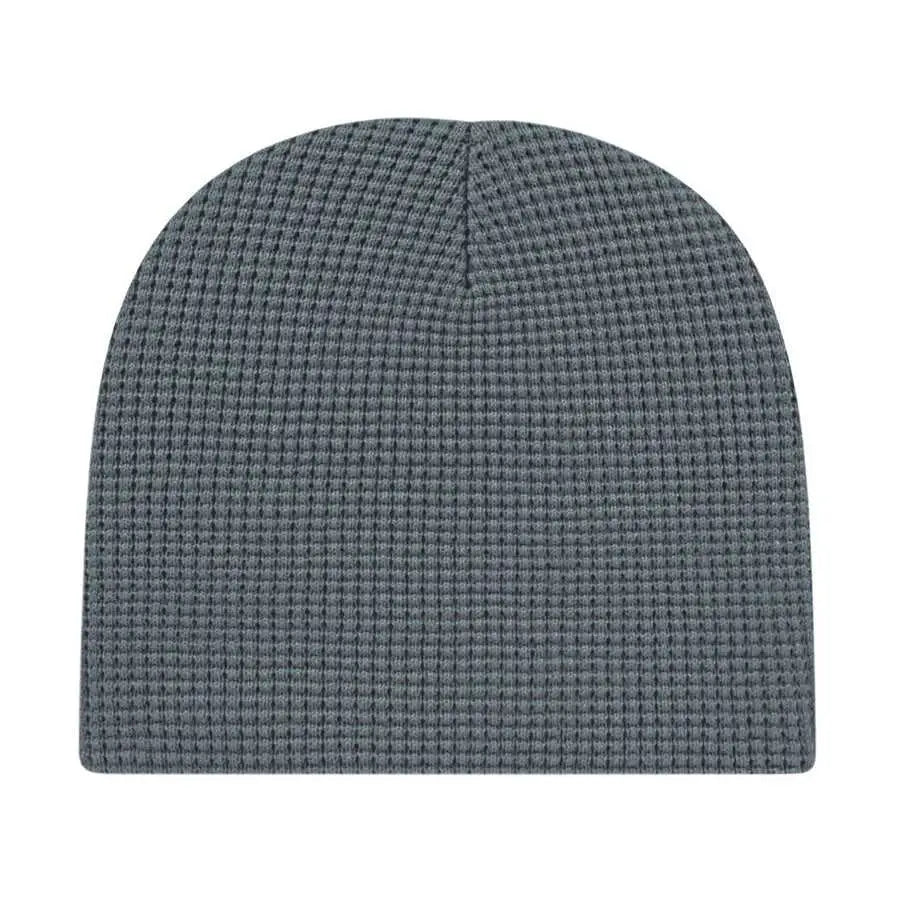Cap America iK75 In Stock Waffle Beanie Slate Dark Gray / One Size Fits Most