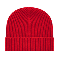 Cap America iK8550 Premium Cuffed Knit Beanie - Red - Red / One Size Fits Most
