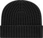 Cap America iK8552 Premium Waffle Knit with Cuff Black Black / One Size Fits Most