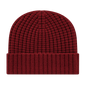 Cap America iK8552 Premium Waffle Knit with Cuff - Merlot - Maroon / One Size Fits Most