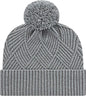 Cap America ik8554 Premium Diagonal Weave Knit Cap with Cuff Beanie Heather Heather / One Size Fits Most