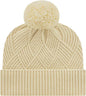 Cap America ik8554 Premium Diagonal Weave Knit Cap with Cuff Beanie Ivory Ivory / One Size Fits Most