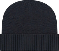 Cap America iK8557 Premium Recycled Knit Cap with Cuff Beanie Black Black / One Size Fits Most