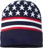 Cap America RK12 USA Made Patriotic Cuffed Beanie - Navy Flag - Navy / One Size Fits Most