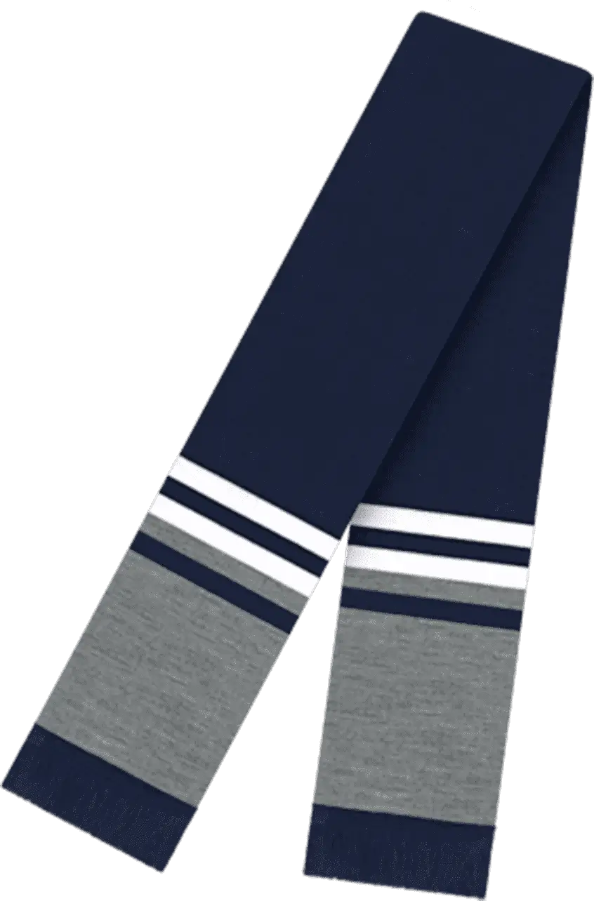 Cap America RK60 USA Made 60 Inch Scarf with Elite Fringe - True Navy - Navy / One Size Fits Most