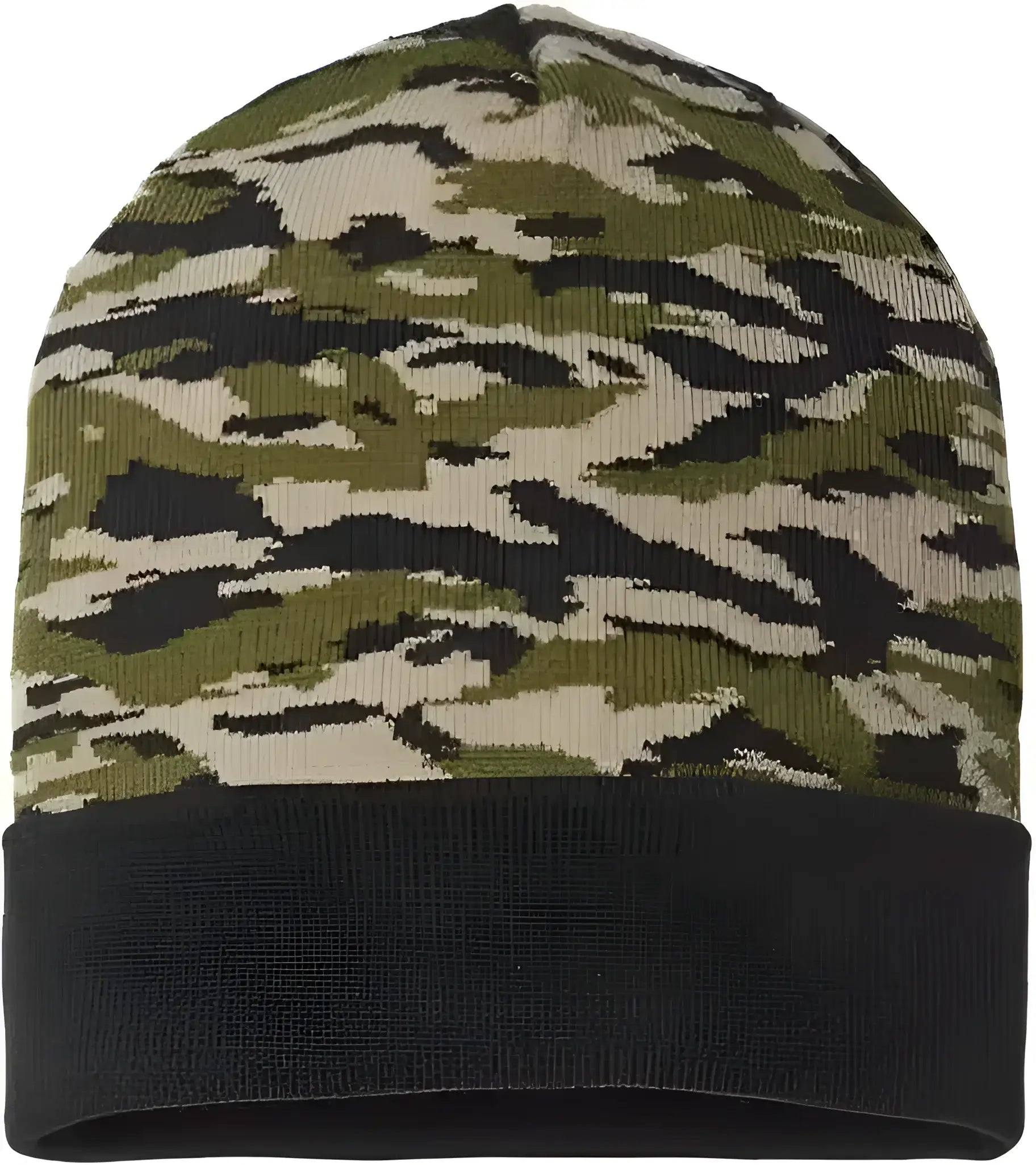 Cap America RKC12 USA Made Camo Cuffed Beanie Vintage Tiger Camo Mult Colored / One Size Fits Most