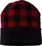 Cap America RKP12 USA Made Plaid Beanie Black True Red Black Red / One Size Fits Most