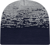 Cap America RKS9 USA Made Static Pattern Knit Beanie - True Navy Heather - Navy Gray / One Size Fits Most