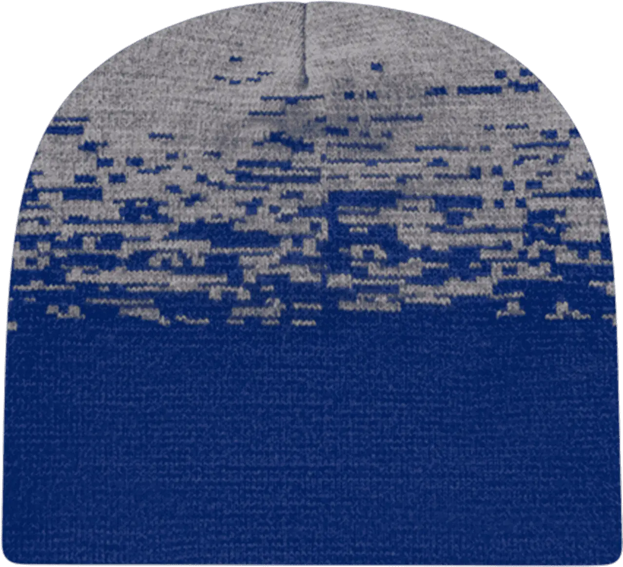 Cap America RKS9 USA Made Static Pattern Knit Beanie - True Royal Heather - Royal Gray / One Size Fits Most
