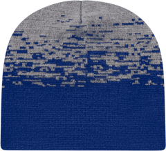 Cap America RKS9 USA Made Static Pattern Knit Beanie - True Royal Heather - Royal Gray / One Size Fits Most