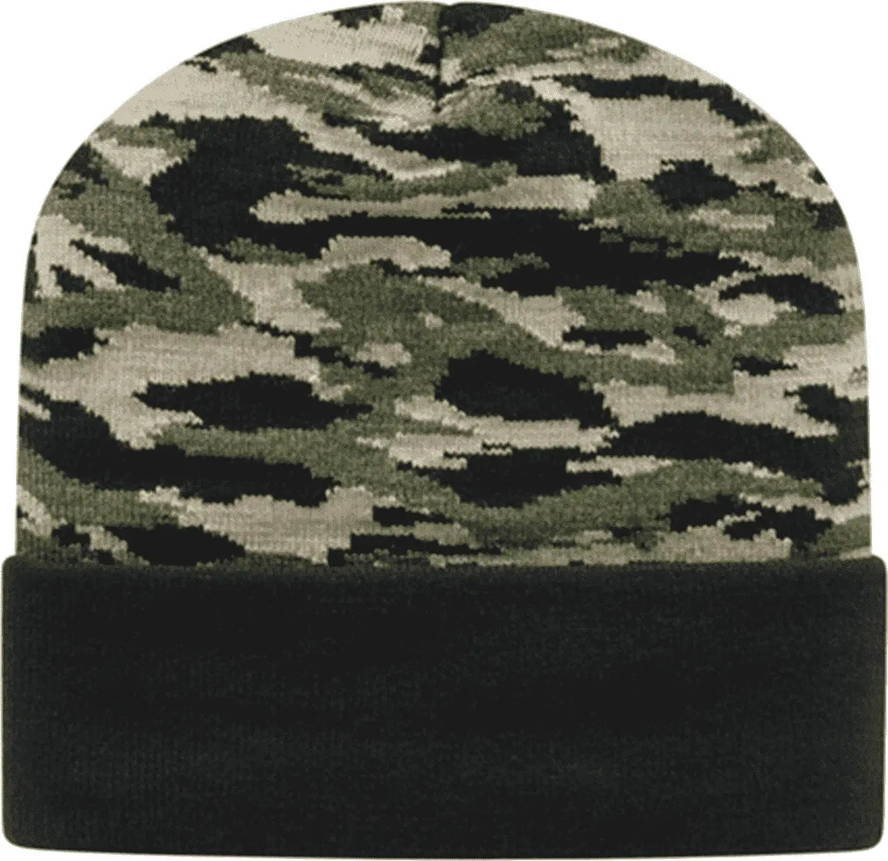 Cap America RKTC12 In Stock RK Vintage Tiger Camo Knit Beanie with Cuff Vintage Tiger Camo Tiger / One Size Fits Most