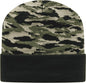 Cap America RKTC12 In Stock RK Vintage Tiger Camo Knit Beanie with Cuff Vintage Tiger Camo Tiger / One Size Fits Most