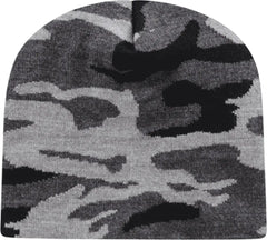 Cap America RKUC9 USA Made Urban Camo Knit Beanie Urban Camo Multi Colored / One Size Fits Most