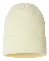 Cap America SKN24 Sustainable Knit Cap with Cuff Ivory Ivory / One Size Fits Most