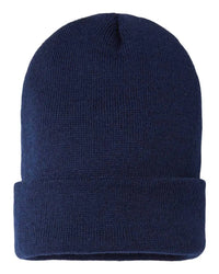 Cap America SKN24 Sustainable Knit Cap with Cuff Navy Navy / One Size Fits Most
