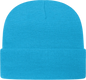 Cap America TKN24 USA Made Knit Cap with Cuff Beanie Cyan Blue Blue / One Size Fits Most