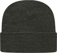 Cap America TKN24 USA Made Knit Cap with Cuff Beanie Dark Heather Dark Gray / One Size Fits Most