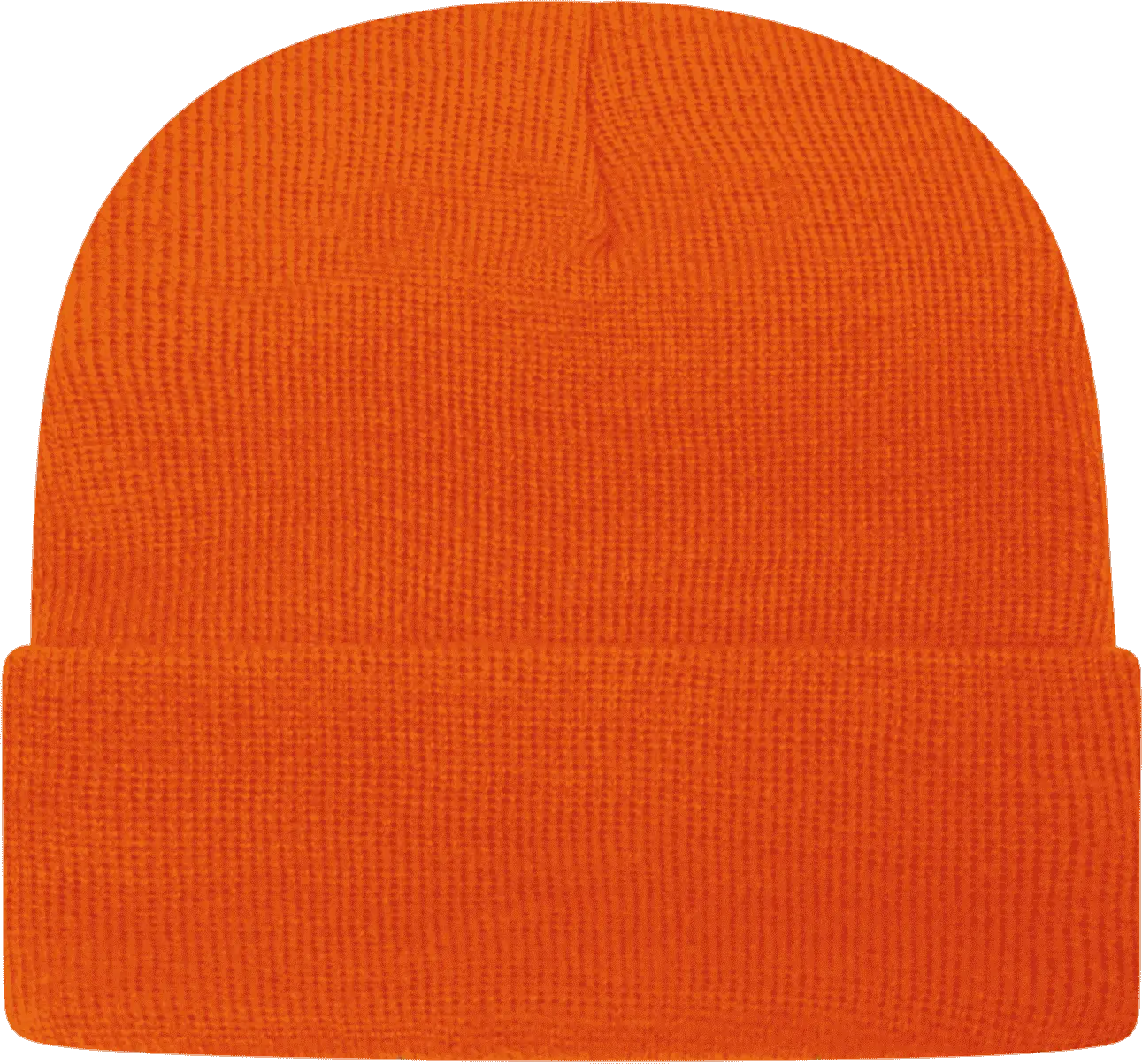 Cap America TKN24 USA Made Knit Cap with Cuff Beanie Deep Orange Orange / One Size Fits Most