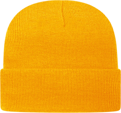 Cap America TKN24 USA Made Knit Cap with Cuff Beanie Gold Gold / One Size Fits Most