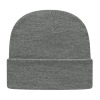 Cap America TKN24 USA Made Knit Cap with Cuff Beanie Heather Gray / One Size Fits Most