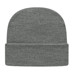 Cap America TKN24 USA Made Knit Cap with Cuff Beanie Heather Gray / One Size Fits Most