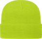 Cap America TKN24 USA Made Knit Cap with Cuff Beanie Lime Shock Lime / One Size Fits Most