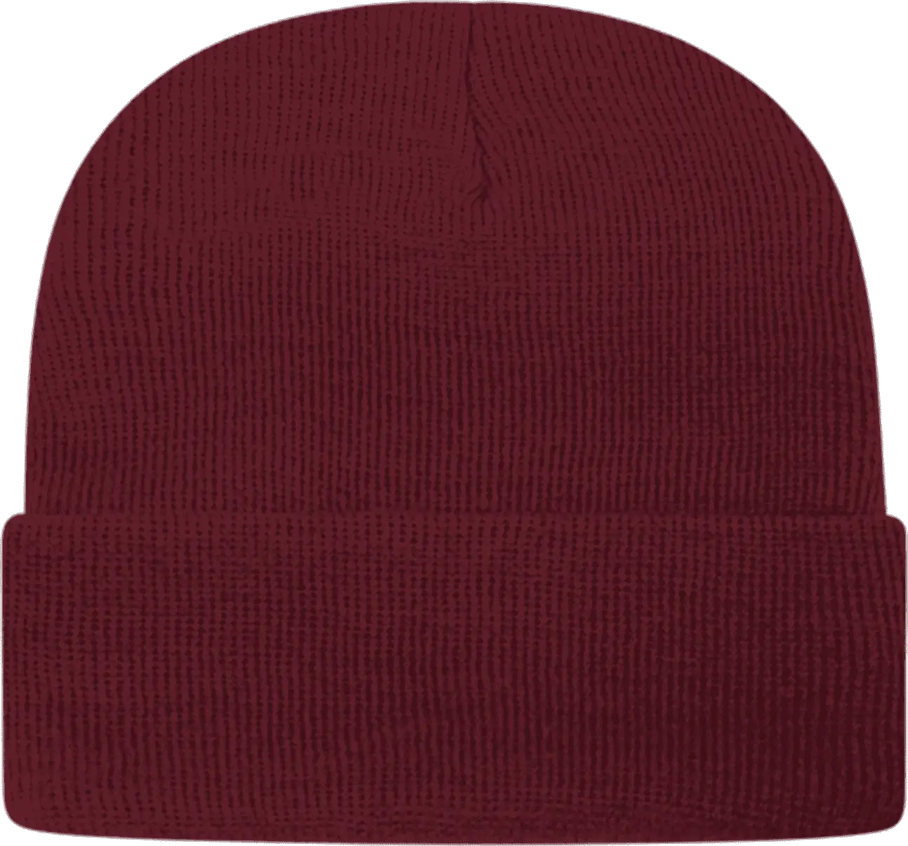 Cap America TKN24 USA Made Knit Cap with Cuff Beanie Maroon Maroon / One Size Fits Most