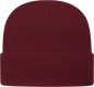 Cap America TKN24 USA Made Knit Cap with Cuff Beanie Maroon Maroon / One Size Fits Most