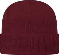 Cap America TKN24 USA Made Knit Cap with Cuff Beanie Maroon Maroon / One Size Fits Most