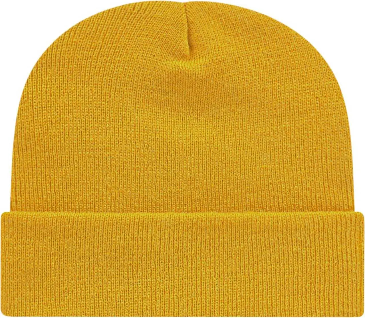 Cap America TKN24 USA Made Knit Cap with Cuff Beanie - Mustard - Mustard / One Size Fits Most