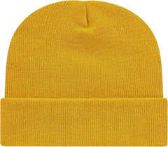 Cap America TKN24 USA Made Knit Cap with Cuff Beanie - Mustard - Mustard / One Size Fits Most