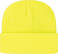 Cap America TKN24 USA Made Knit Cap with Cuff Beanie Neon Yellow.Png Yellow / One Size Fits Most