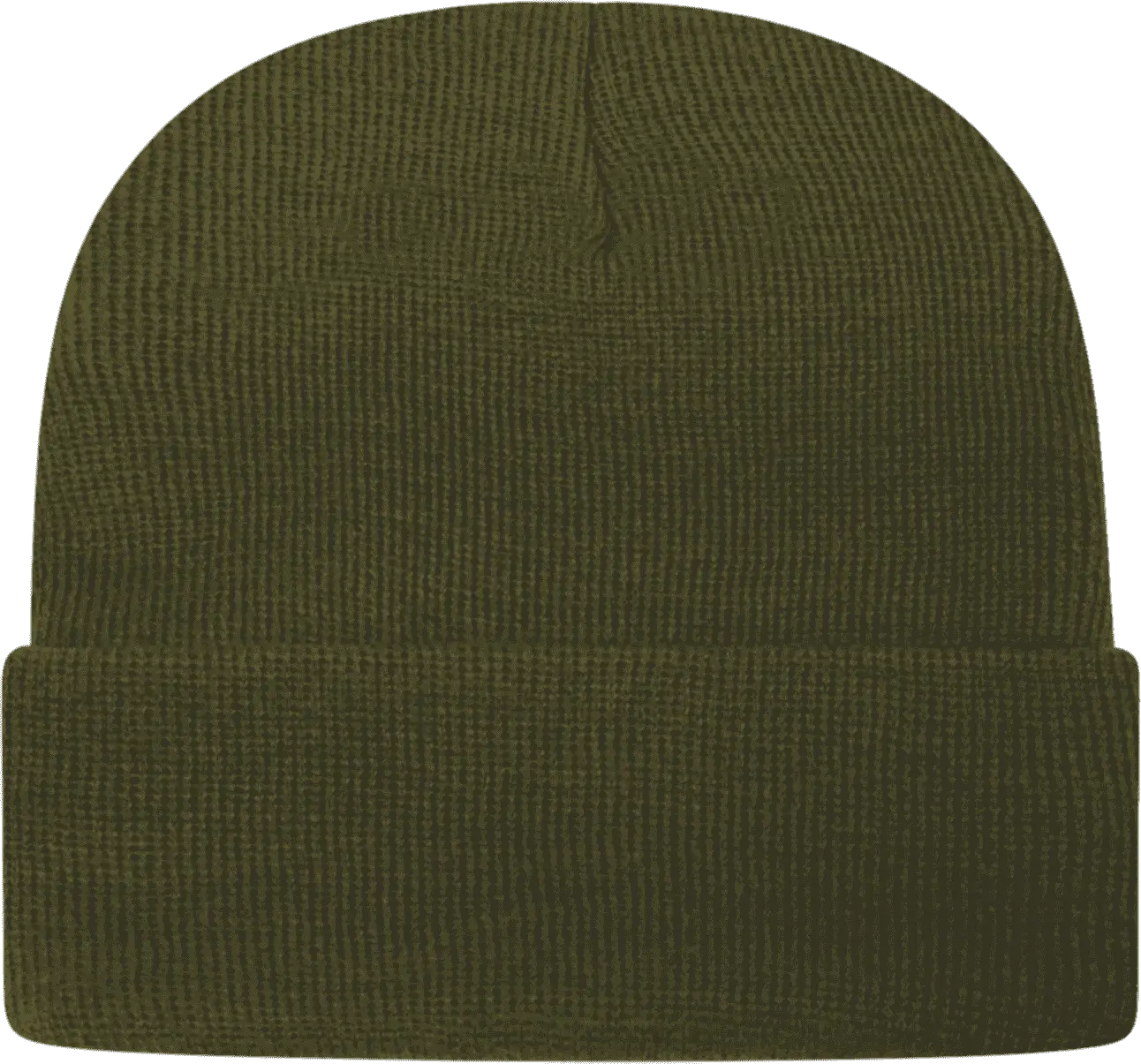 Cap America TKN24 USA Made Knit Cap with Cuff Beanie Olive Olive / One Size Fits Most