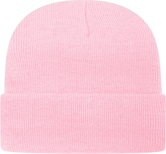 Cap America TKN24 USA Made Knit Cap with Cuff Beanie Pink Pink / One Size Fits Most