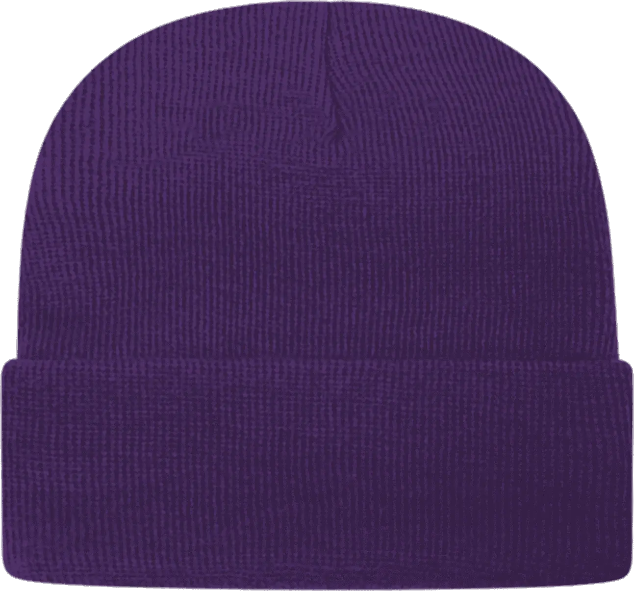 Cap America TKN24 USA Made Knit Cap with Cuff Beanie Purple Purple / One Size Fits Most