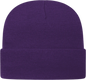 Cap America TKN24 USA Made Knit Cap with Cuff Beanie Purple Purple / One Size Fits Most