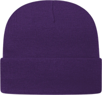 Cap America TKN24 USA Made Knit Cap with Cuff Beanie Purple Purple / One Size Fits Most