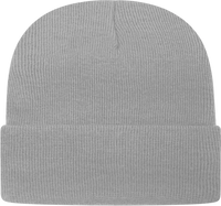 Cap America TKN24 USA Made Knit Cap with Cuff Beanie Silver Light Gray / One Size Fits Most