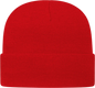 Cap America TKN24 USA Made Knit Cap with Cuff Beanie True Red Red / One Size Fits Most