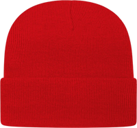Cap America TKN24 USA Made Knit Cap with Cuff Beanie True Red Red / One Size Fits Most