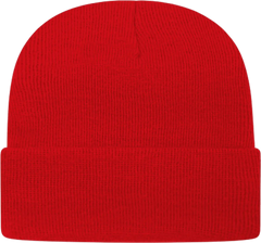 Cap America TKN24 USA Made Knit Cap with Cuff Beanie True Red Red / One Size Fits Most