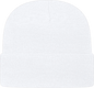 Cap America TKN24 USA Made Knit Cap with Cuff Beanie White White / One Size Fits Most