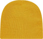 Cap America TKN28 USA Made Knit Beani - Arctic YellowMustard - Mustard / One Size Fits Most